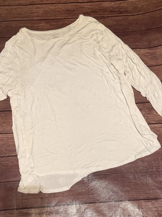 Apt. 9 Tops - Women’s Apt 9 Long Sleeve White Shirt XL